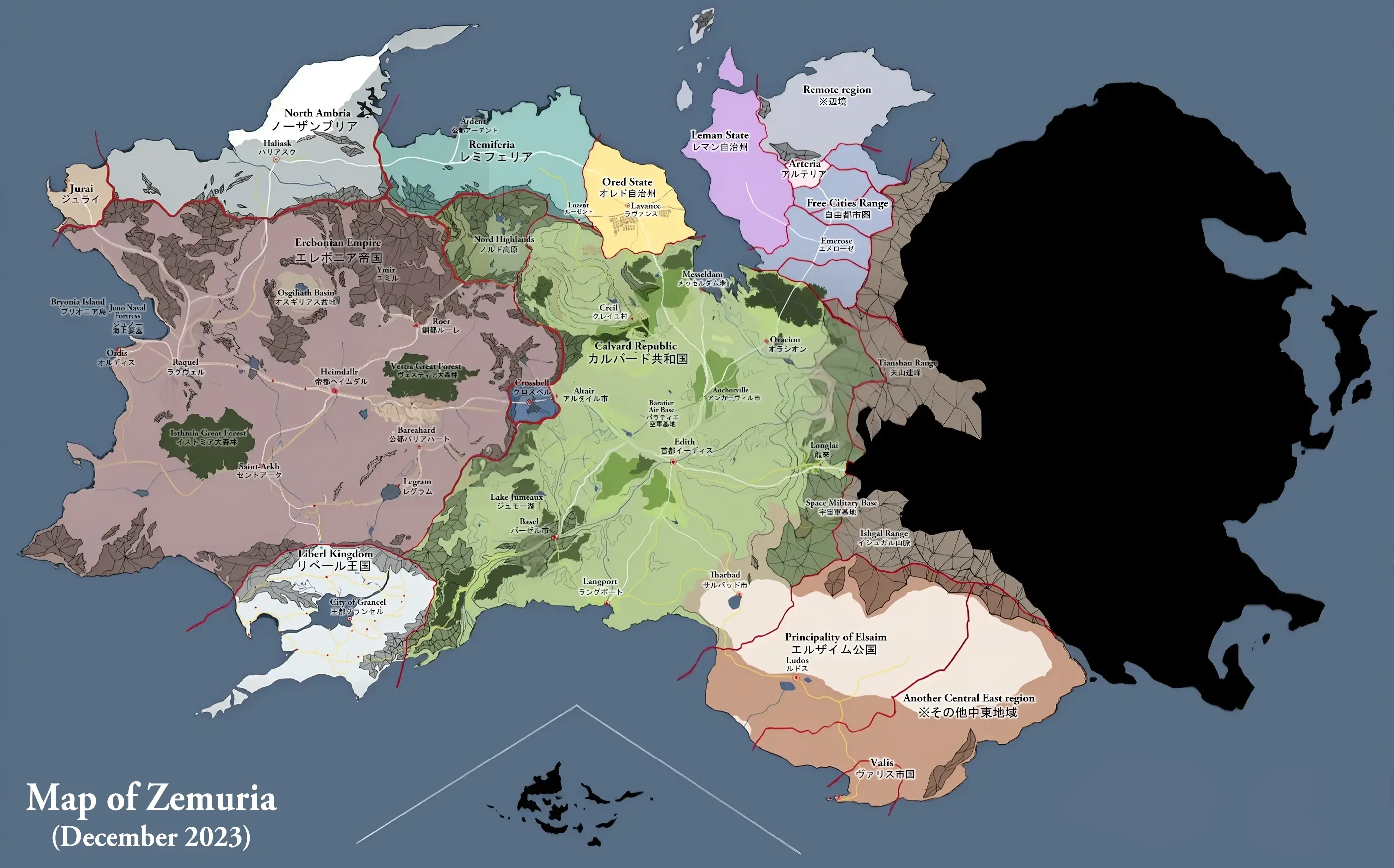 Map of Zemuria